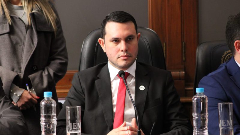 Rivas pide permiso en el Senado en medio de polémica por título falso y amenaza a fiscala