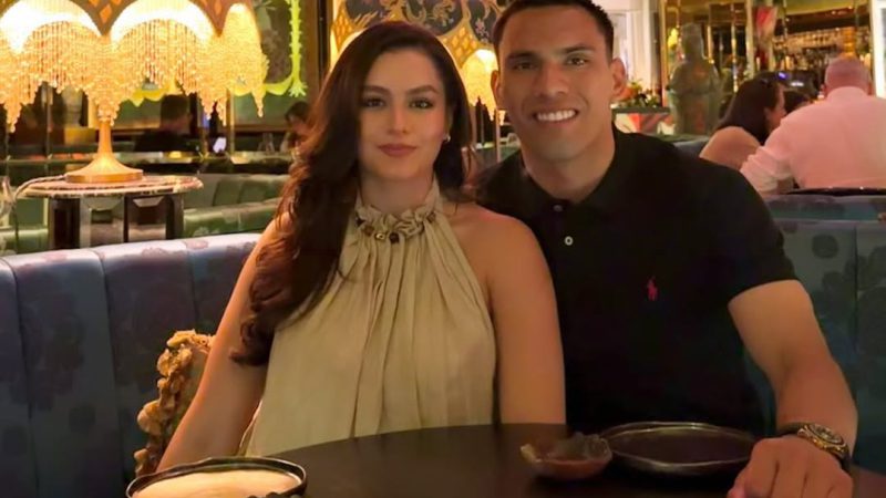 Diego Gómez y Geraldine celebraron su aniversario