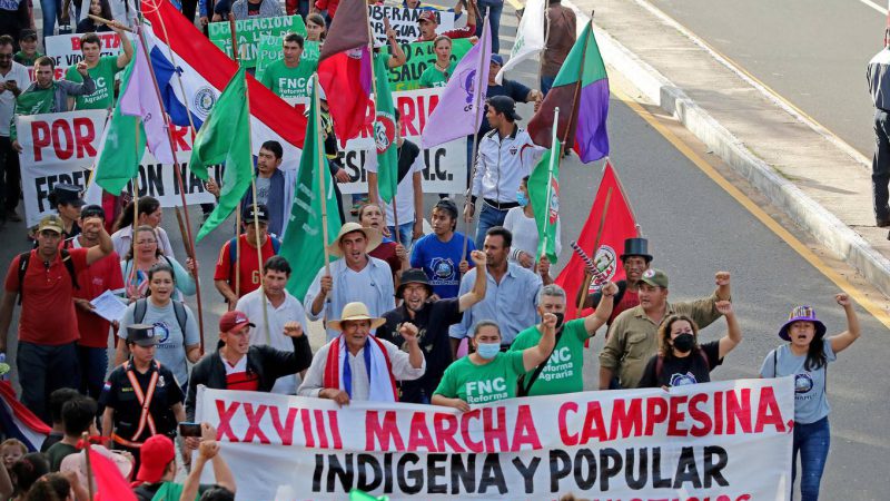 Campesinos e indígenas anuncian paro nacional por tierra y soberanía