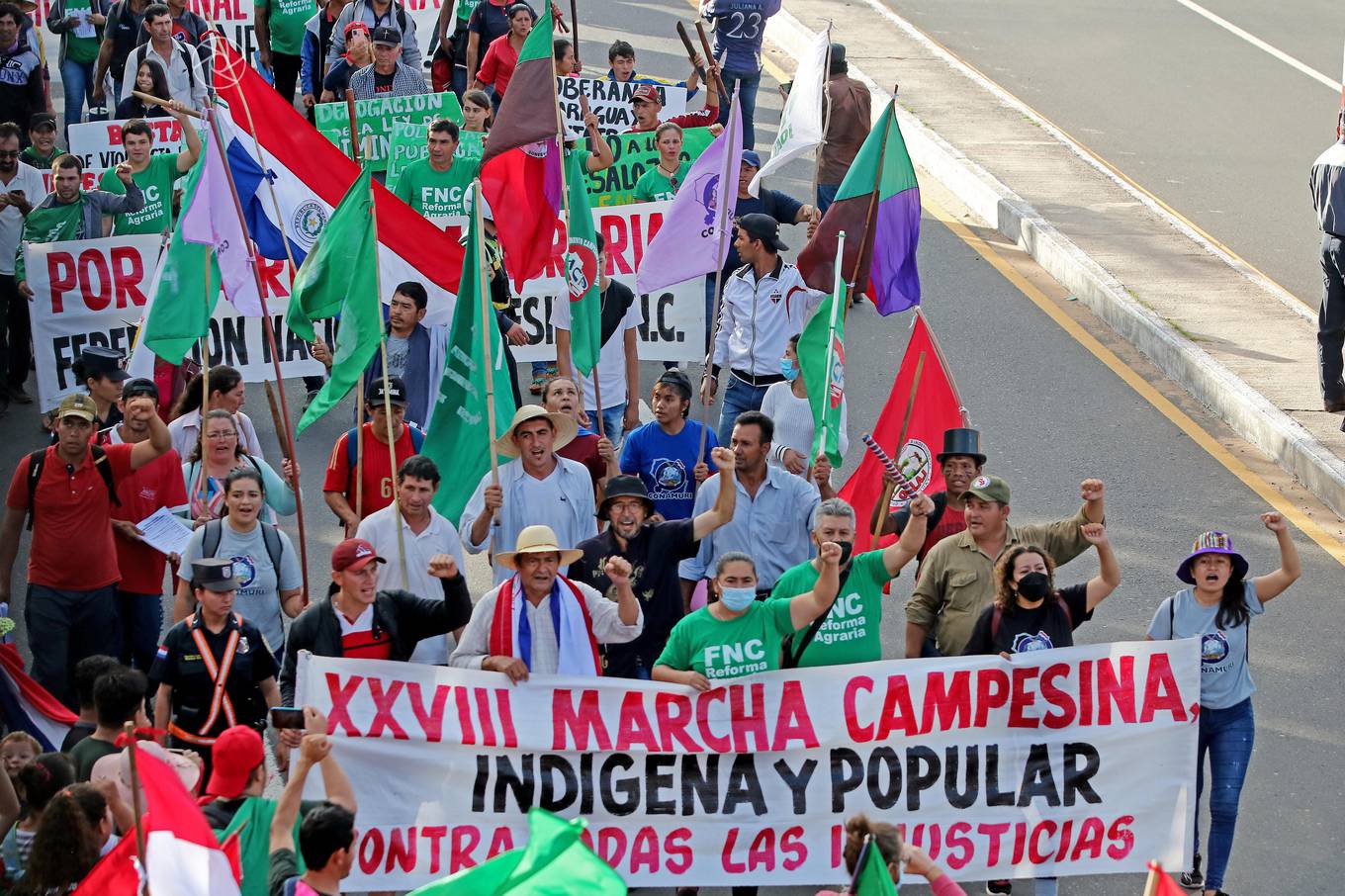 Campesinos e indígenas anuncian paro nacional por tierra y soberanía
