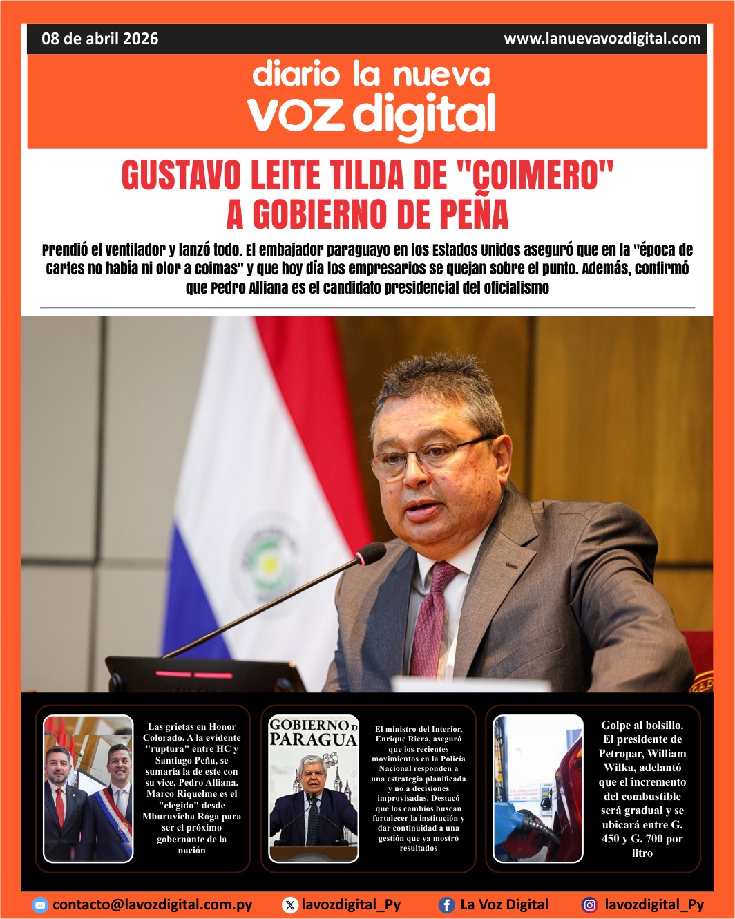 Tapa 8 de abril del 2026