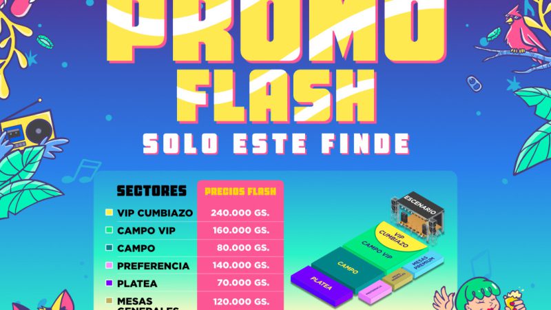 Cumbiazo 4 lanza promo flash con entradas a precios especiales por tiempo limitado