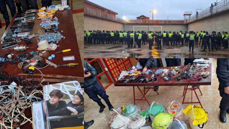 REQUISA EN EL CERESO DE ITAPÚA: INCAUTAN ARMAS BLANCAS, CELULARES Y DROGAS