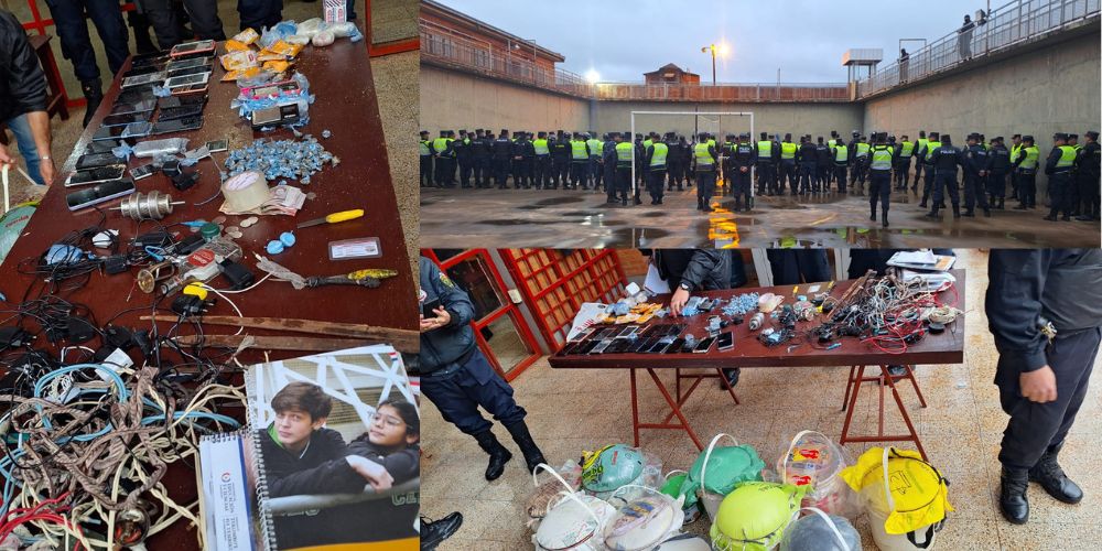 REQUISA EN EL CERESO DE ITAPÚA: INCAUTAN ARMAS BLANCAS, CELULARES Y DROGAS